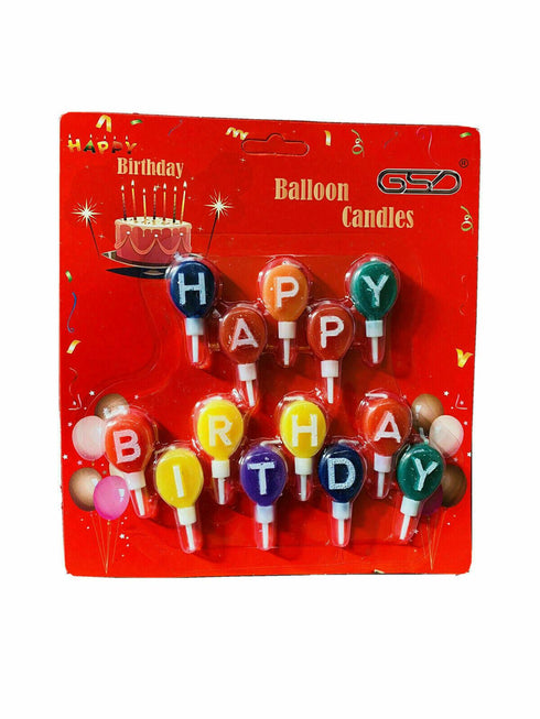 Birthday Balloon Candles - GSD Happy Birthday Party Decor 941650