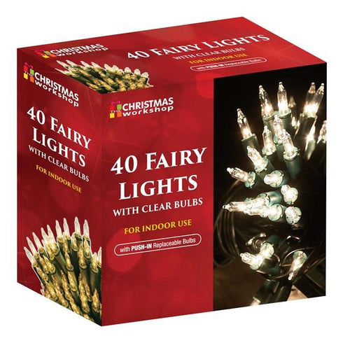 40 SHADELESS FAIRY LIGHTS - CLEAR. BML75700
