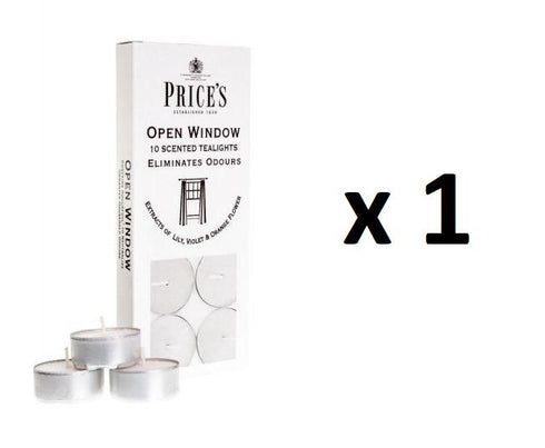PRICES OPEN WINDOW TEALIGHT CANDLES 4HRS 10/PK. FR551016 372575
