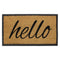 Granite Coir Door Mat - JVL Hello Tufted with Rubber Base 40x70cm