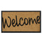 Coir Welcome Doormat - JVL Granite Rubber Tray Base 40x70cm