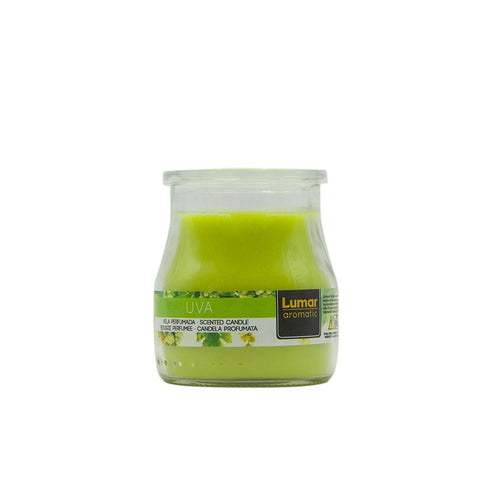 LUMAR AROMATIC GRAPE SCENTED YOGURT GLASS CANDLE JAR 100GM 24HRS. PS109363