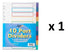 A4 Subject Dividers - TIGER 10 Plastic Tabs T301063