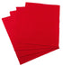 Christmas Table Placemats - Red Ribbed Cotton for Festive Decor