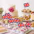 SHATCHI UNION JACK SANDWICH / COKTAIL PARTY FLAGS 50/PK. 116241