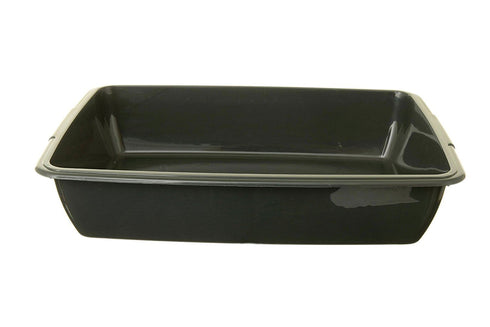 ASSORTED COLOUR WHITEFURZE CAT LITTER TRAY 42CM. P0301