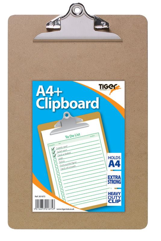 A4 Clipboard Masonite - Durable T301875 Office Essential