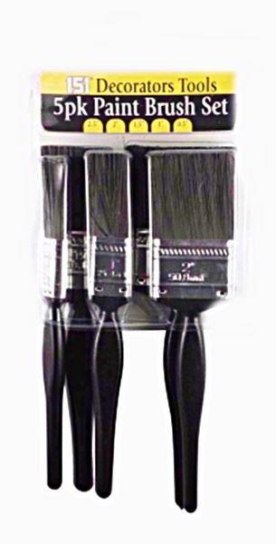 Paint Brush Set 5PK - Professional Brushes for All Paints 151031
