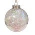 CHRISTMAS DECORATION LUXURY 100MM IRIDESCENT LAMETTA FILLED BAUBLE. DP55788