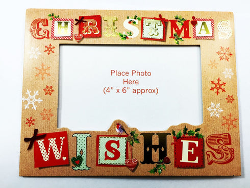 TRADITIONAL CHRISTMAS DESIGN FAMILY FRIENDS PHOTO FRAME 8/PK. SNKU_1