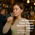 ALL SEASONS CLEAR PLASTIC MARTINI GLASSES 200ML 6/PK. Z60396