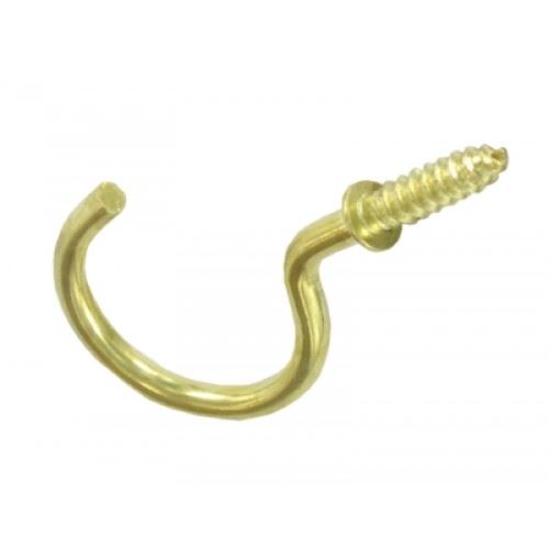 Brassed Cup Hooks - FAST PAK VALUE 0706 1 Inch, 14 Pack