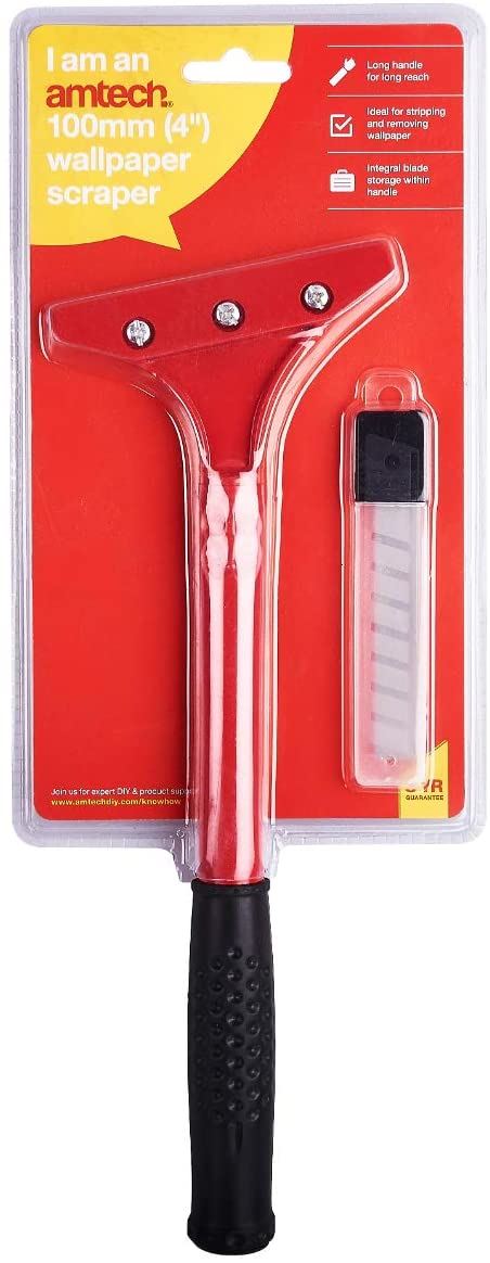 Wallpaper Scraper Tool - AMTECH DELUXE with 5 Blades, 4 Inch
