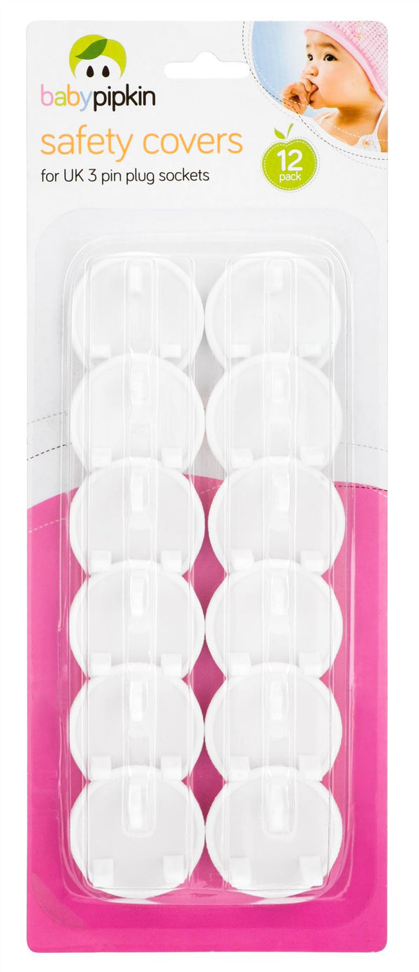 BABYPIPKIN HOME BABY SAFETY SOCKET COVERS 12/PK. Z66055