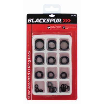 O Ring Assortment - BLACKSPUR 50pc Set OR200 | Seal Rings Kit