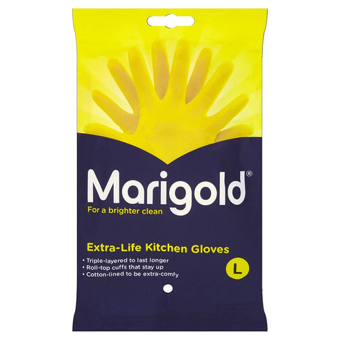 LARGE MARIGOLD EXTRA LIFE KITCHEN GLOVES SINGLE PAIR. FH175470