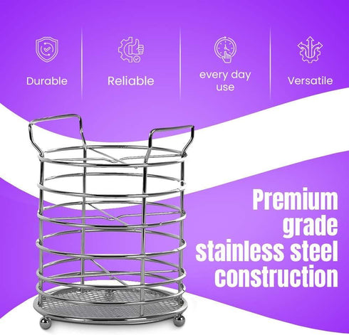 APOLLO CHROME CUTLERY HOLDER. 3766