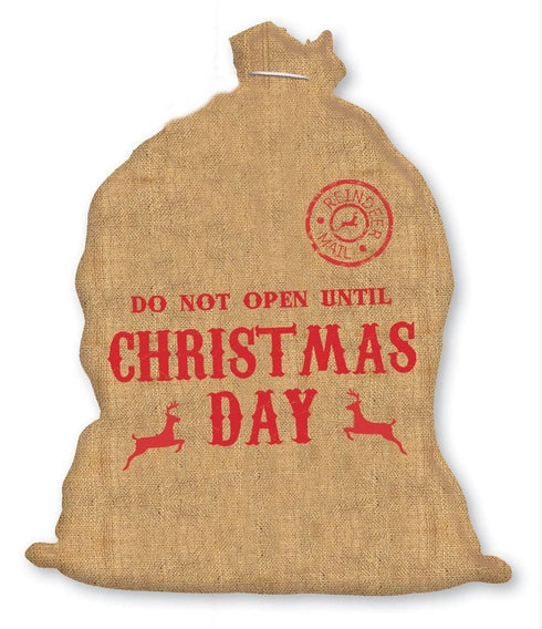 CHRISTMAS SACK HESSIAN. SHEC