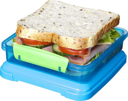 SISTEMA SANDWICH LUNCH BOX 450ML ASSORTED COLOUR - 1 PCS. SIS31646
