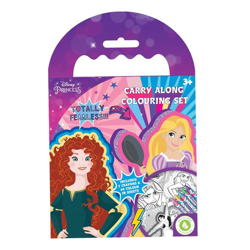 Disney Princess Colouring Set - Fearless Fun On the Go!