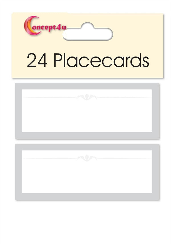 Silver Place Cards - Elegant Table Setting | 947963 4357SILSTR