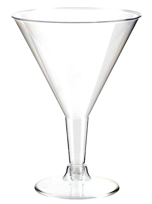 ALL SEASONS CLEAR PLASTIC MARTINI GLASSES 200ML 6/PK. Z60396