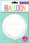 Silver Anniversary Balloon - Unique 18" Round Foil Decoration