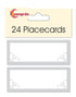 Silver Place Cards - Elegant Table Setting | 24 Pack 947949
