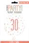 Rose Gold 30th Balloon - Perfect for Milestone Celebrations