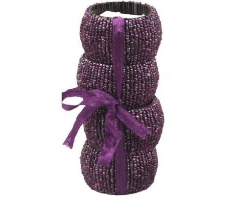 CHOCOLATE BROWN NAPKINS RING 4/PK. KI6745