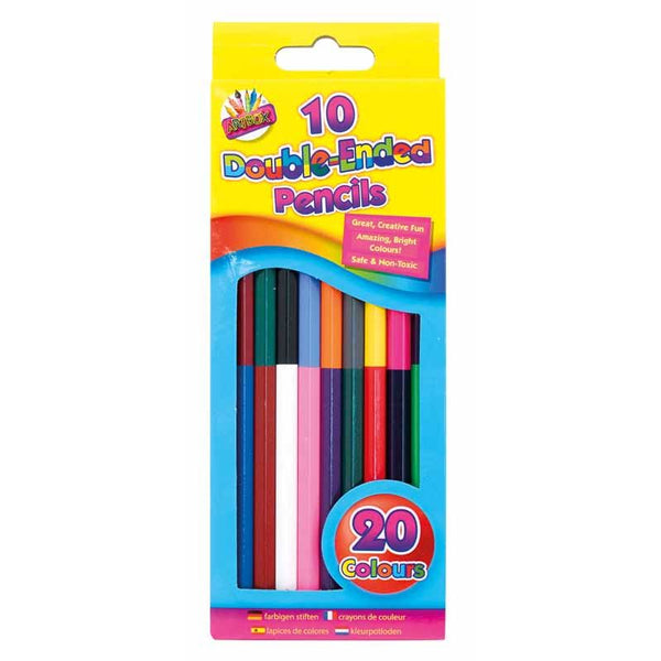 Double Ended Coloring Pencils - 10 Pack Versatile Art TA1083