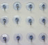 12 X GLASS WINDOWS SUCKER VACUUM SUCTION HOOKS. Z98393