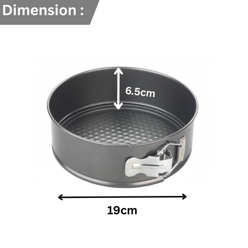 CHEF AID NON STICK SPRINGFORM CAKE PAN 19CM X 6.5CM. 10E10319