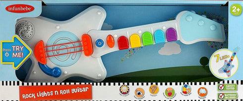 INFUNBEBE ROCK N ROLL LIGHT UP & SOUNDS GUITAR. TY2434