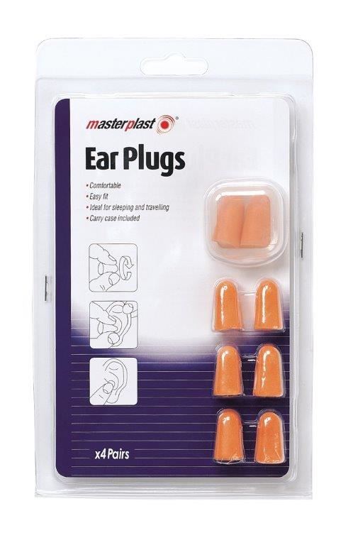 Noise Cancelling Earplugs - MASTERPLAST 4 Pairs MP036-36