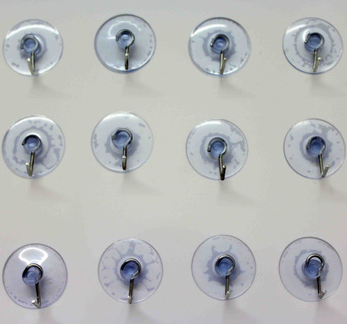 12 X GLASS WINDOWS SUCKER VACUUM SUCTION HOOKS. Z98393