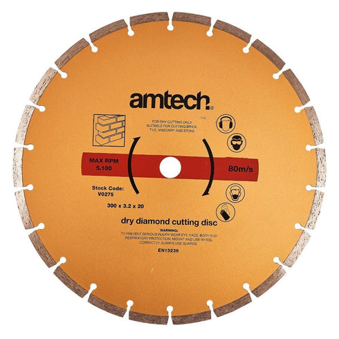 Diamond Cutting Disc 300mm - AMTECH AMV0275 High Precision