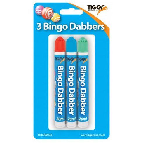 Bingo Dabbers Pack - TIGER BINGO DABBERS 3/PK T302232