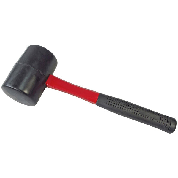 Rubber Mallet 32oz - Durable Fiberglass Shaft Tool A1585