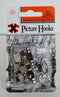 Nickel Plated Picture Hooks - SHAW X Large No. 3, 3/Pack FS12827