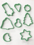 ASSORTED 8 CHRISTMAS CUTTERS DOUGH COOKIE BISCUIT. HCCC HCCT