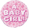 Baby Girl Balloon - Holographic Foil for Showers | UNI55533