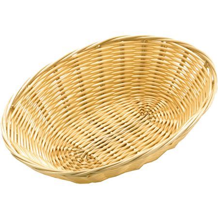 ZODIAC POLY RATTAN BASKET OVAL 23CM / 9 INCH. RB1