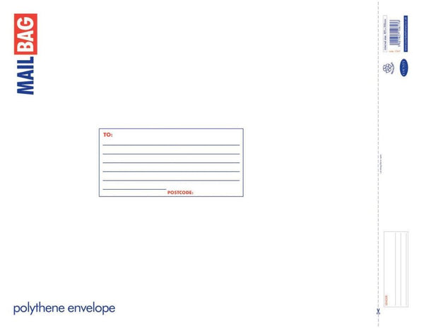 Extra Large Mail Bags - COUNTY Polythene White 420x500mm C247