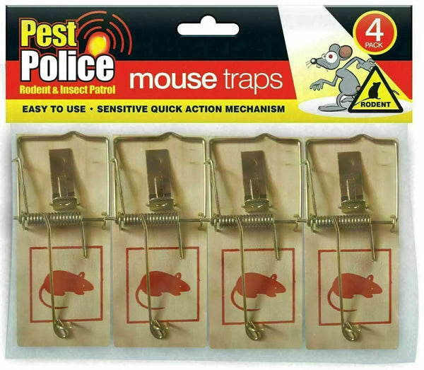 PEST POLICE MOUSE TRAPS 4/PK. OL311873