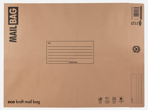 Kraft Mail Bags - COUNTY BROWN XTRA LARGE 25/PK C286