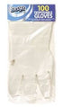 Disposable Food Gloves - 100 PCS Clear Plastic Service Gloves