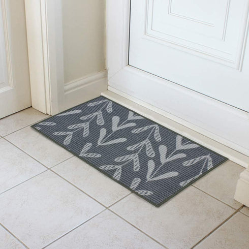 Washable Door Mat - JVL Fiora Latex Backed, 44x75cm Assorted Designs