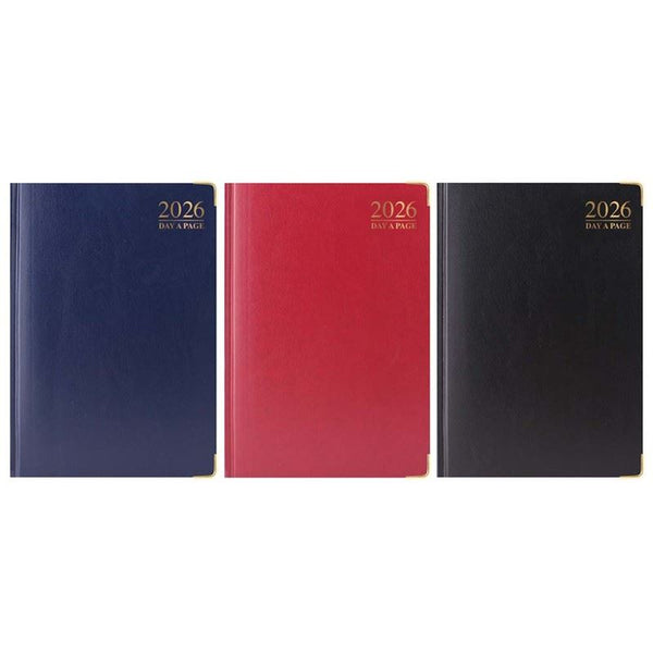 TALLON A4 DAY A PAGE PADDED GILT-EDGE DIARY 2026 5/PK. TA3588