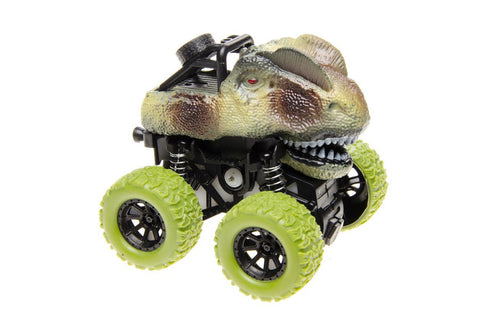 ASSORTED COLOUR MONSTER DINO CAR. LG3124